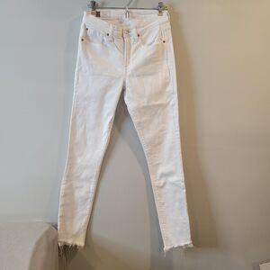 Gap Jeans Womens 28 Regular White True Skinny Mid Rise 28
